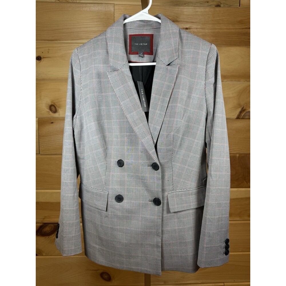 The Limited women's plaid‎ blazer jacket NWT    Size 4  Retail $139